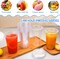 50 Set Clear Plastic Cups with Lids, Disposable Iced Coffee Cups, Disposable Cups with Lids for Party, Cold Drinks, Iced Coffee, Milkshakes, Smoothie Cups
